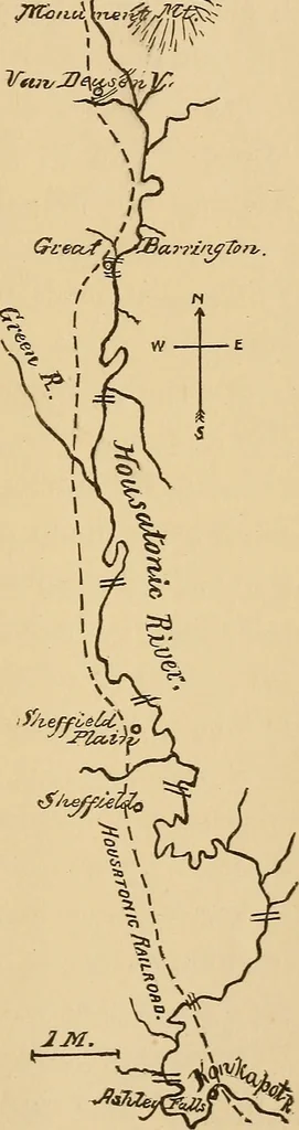 An illustration from Boating trips on New England rivers, 1884, leaf 102