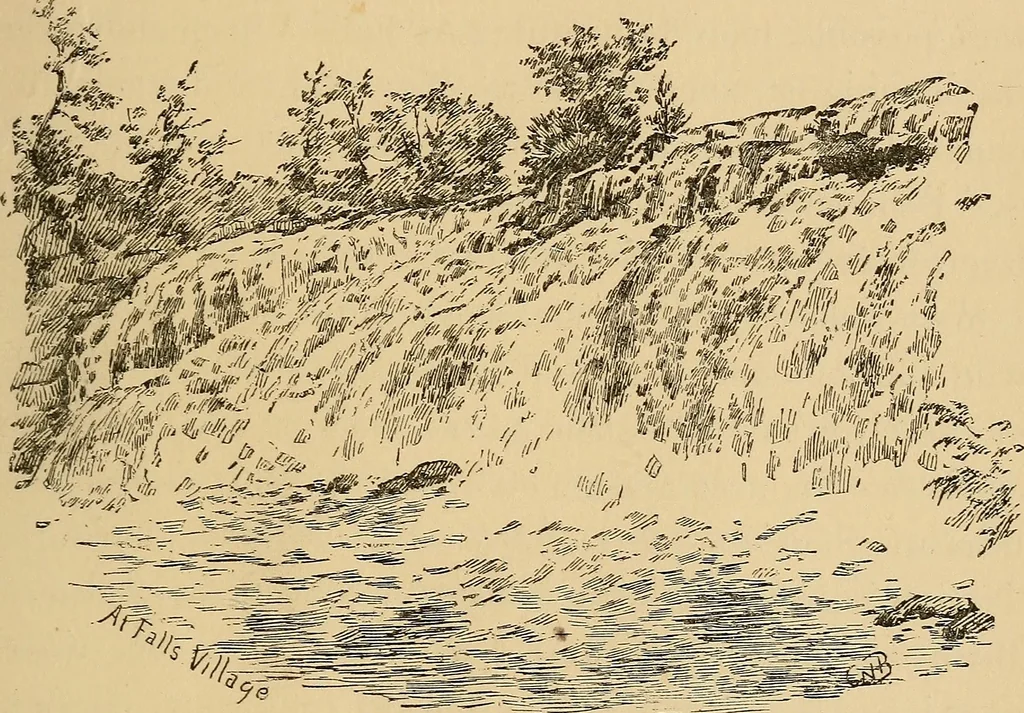 An illustration from Boating trips on New England rivers, 1884, leaf 106
