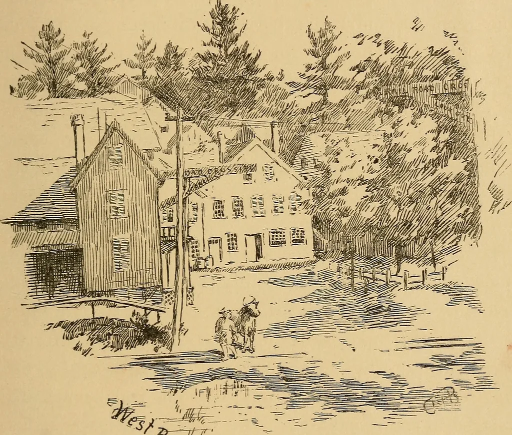 An illustration from Boating trips on New England rivers, 1884, leaf 134