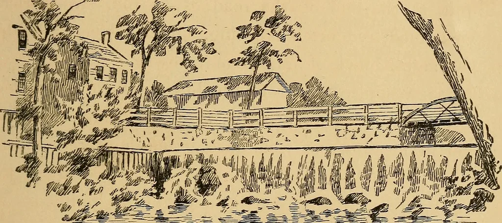 An illustration from Boating trips on New England rivers, 1884, leaf 136