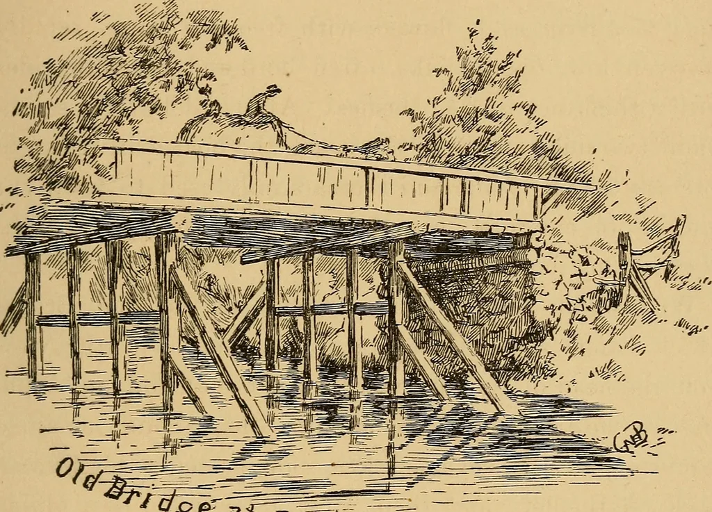 An illustration from Boating trips on New England rivers, 1884, leaf 140