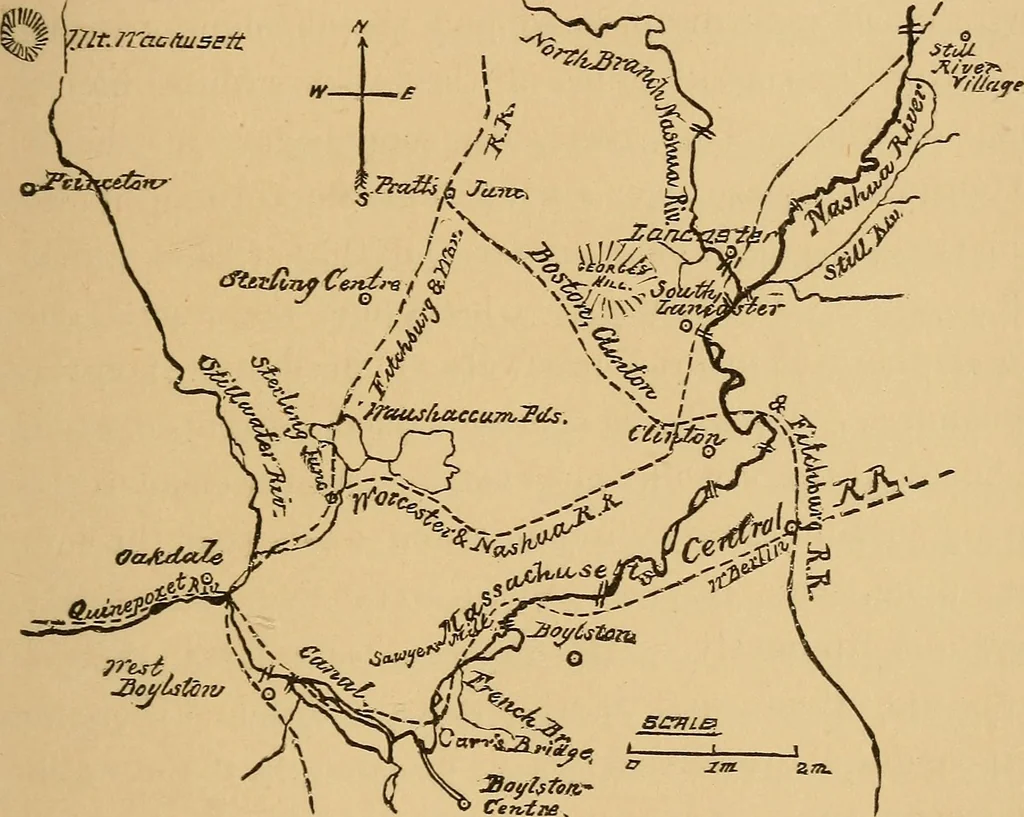 An illustration from Boating trips on New England rivers, 1884, leaf 156