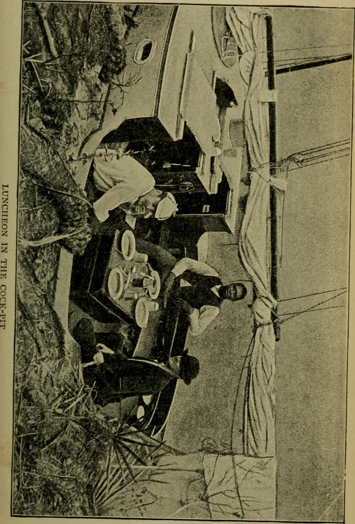 An illustration from Boat sailing in fair weather and foul, 1895, leaf 128