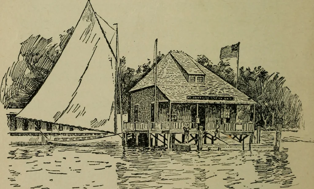 An illustration from Boat sailing in fair weather and foul, 1895, leaf 179