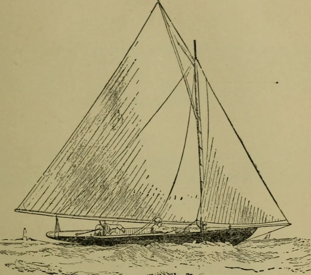 An illustration from Boat sailing in fair weather and foul, 1895, leaf 186