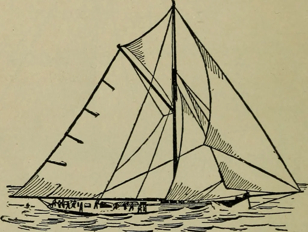 An illustration from Boat sailing in fair weather and foul, 1895, leaf 187