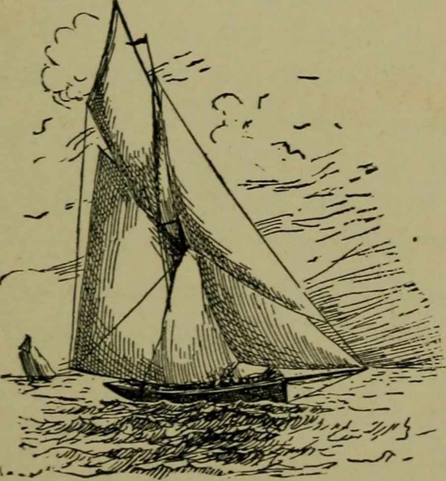 An illustration from Boat sailing in fair weather and foul, 1895, leaf 88