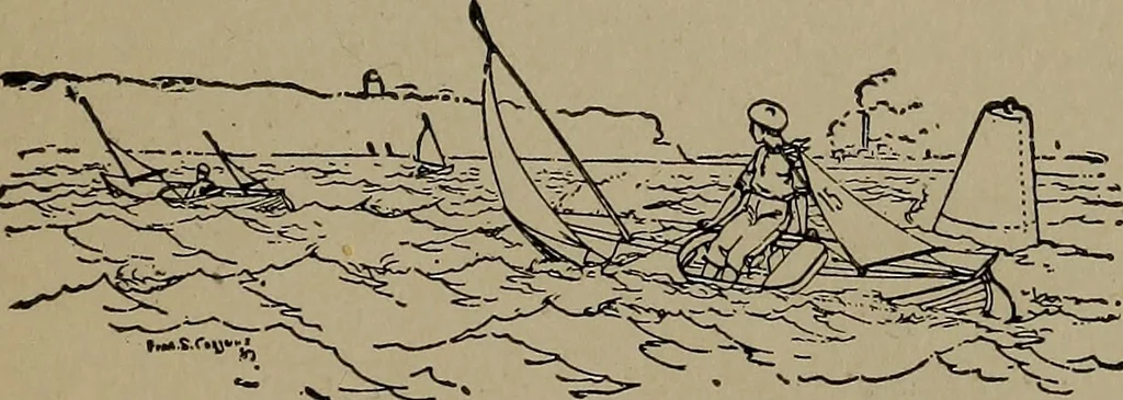 An illustration from Boat sailing in fair weather and foul, 1903, leaf 110