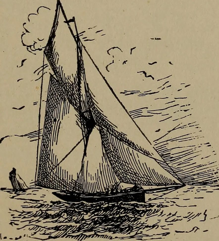 An illustration from Boat sailing in fair weather and foul, 1903, leaf 124