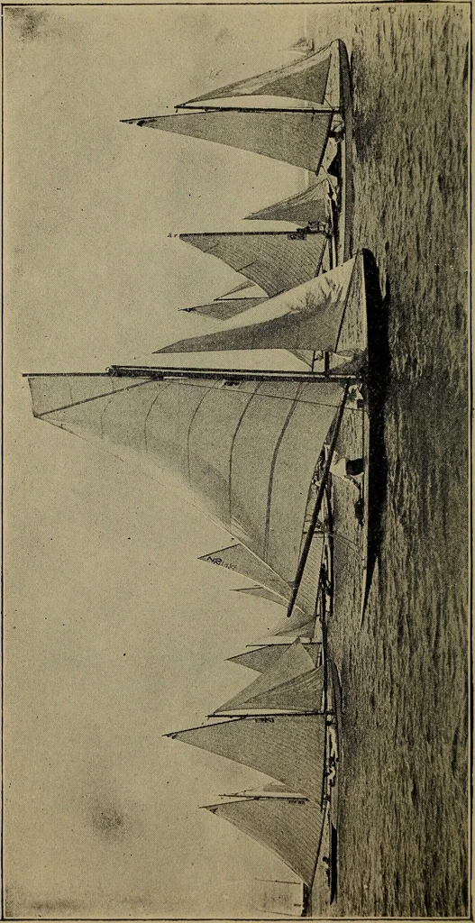 An illustration from Boat sailing in fair weather and foul, 1903, leaf 181