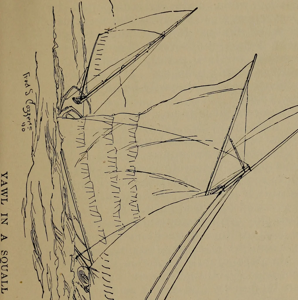 An illustration from Boat sailing in fair weather and foul, 1903, leaf 38