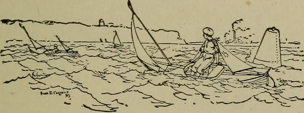 An illustration from Boat sailing in fair weather and foul, 1903, leaf 112