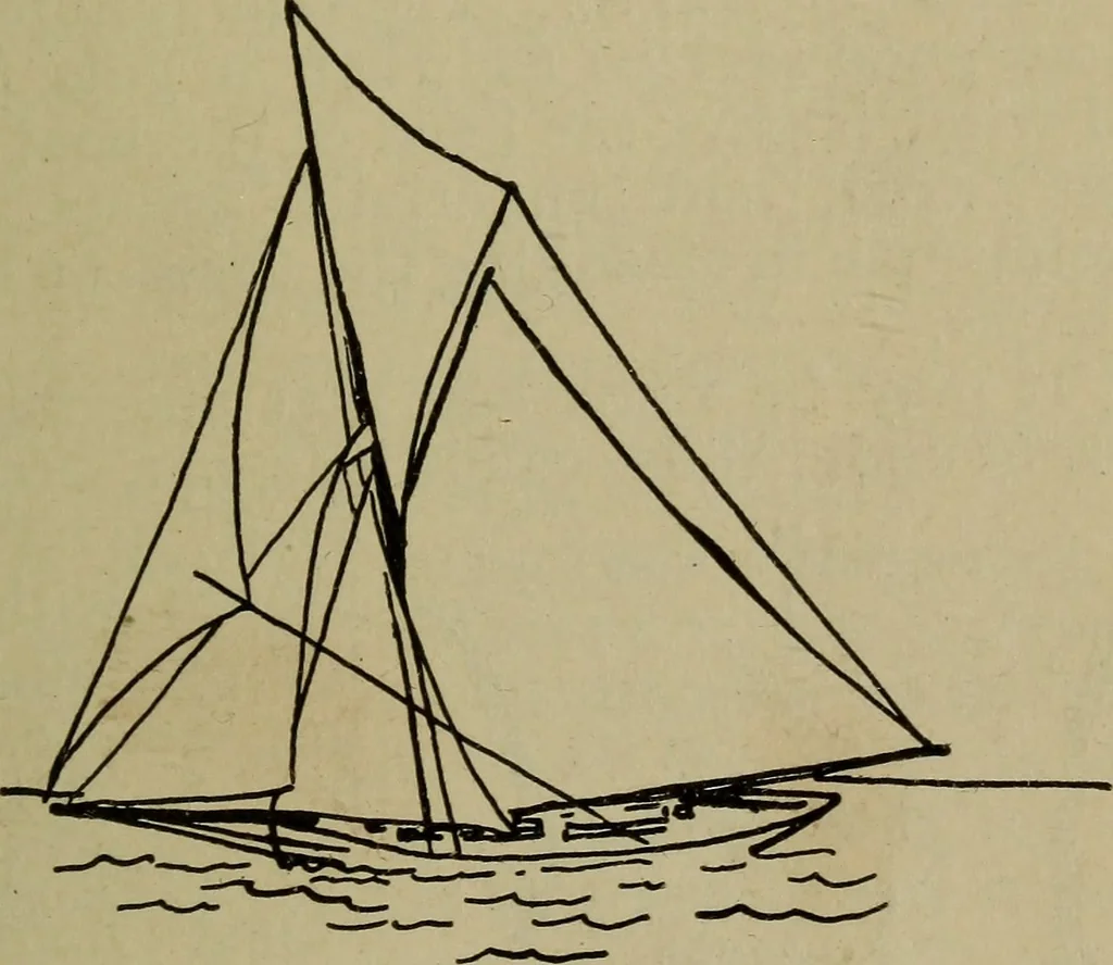 An illustration from Boat sailing in fair weather and foul, 1903, leaf 132