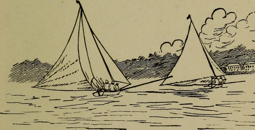 An illustration from Boat sailing in fair weather and foul, 1903, leaf 182