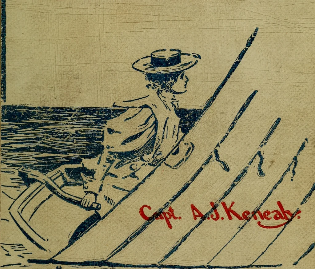 An illustration from Boat sailing in fair weather and foul, 1903, leaf 256