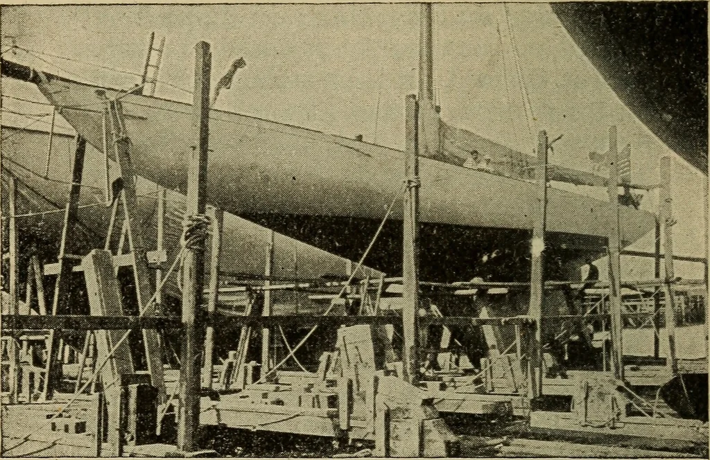 An illustration from Boat sailing in fair weather and foul, 1903, leaf 97