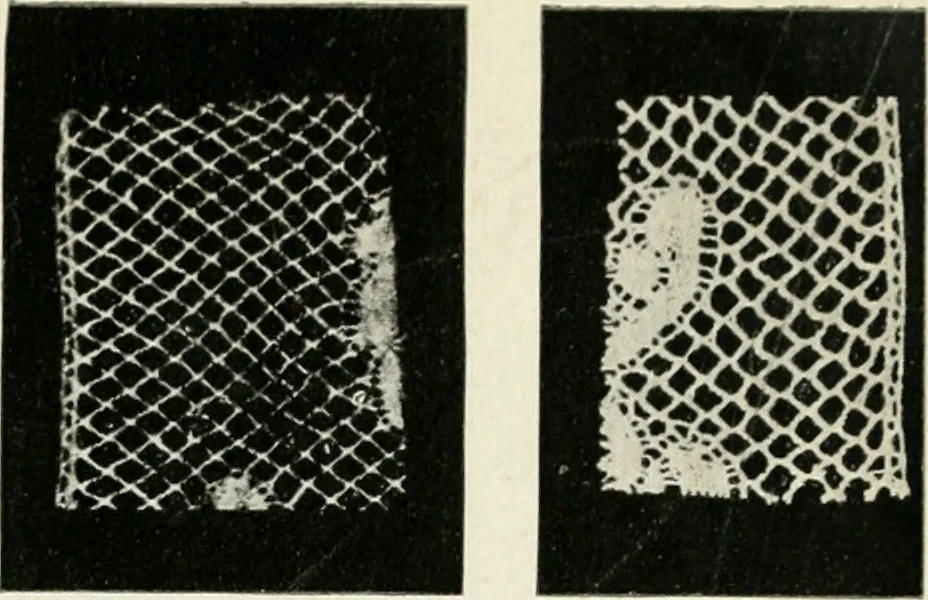 An illustration from Bobbins of Belgium; a book of Belgian lace, lace-workers, lace-schools and lace-villages, 1920, leaf 10