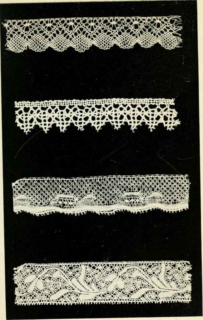 An illustration from Bobbins of Belgium; a book of Belgian lace, lace-workers, lace-schools and lace-villages, 1920, leaf 126