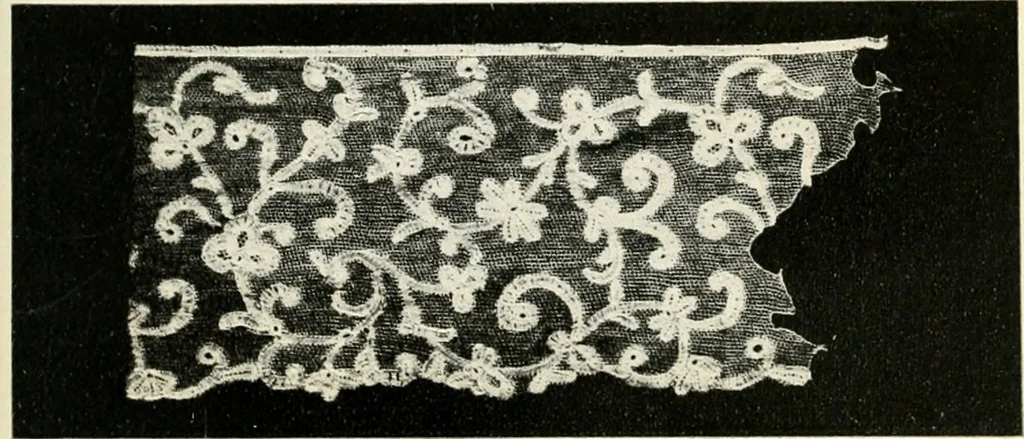 An illustration from Bobbins of Belgium; a book of Belgian lace, lace-workers, lace-schools and lace-villages, 1920, leaf 290