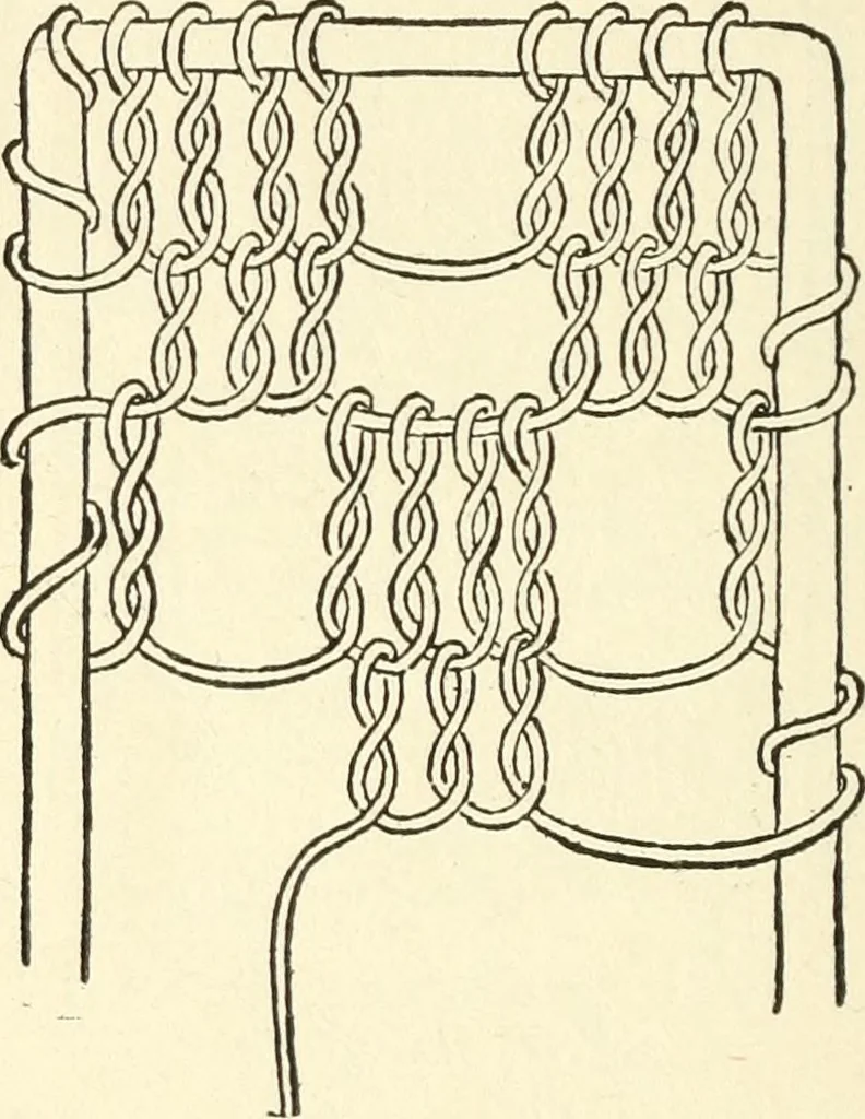 An illustration from Bobbins of Belgium; a book of Belgian lace, lace-workers, lace-schools and lace-villages, 1920, leaf 339