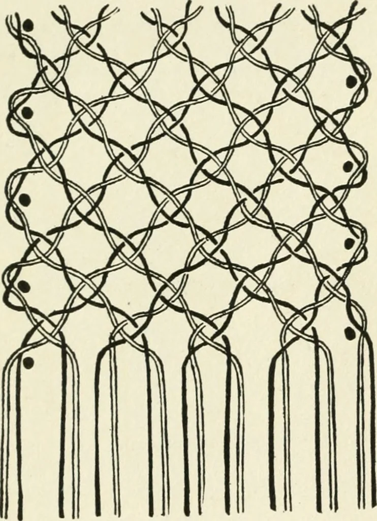 An illustration from Bobbins of Belgium; a book of Belgian lace, lace-workers, lace-schools and lace-villages, 1920, leaf 356