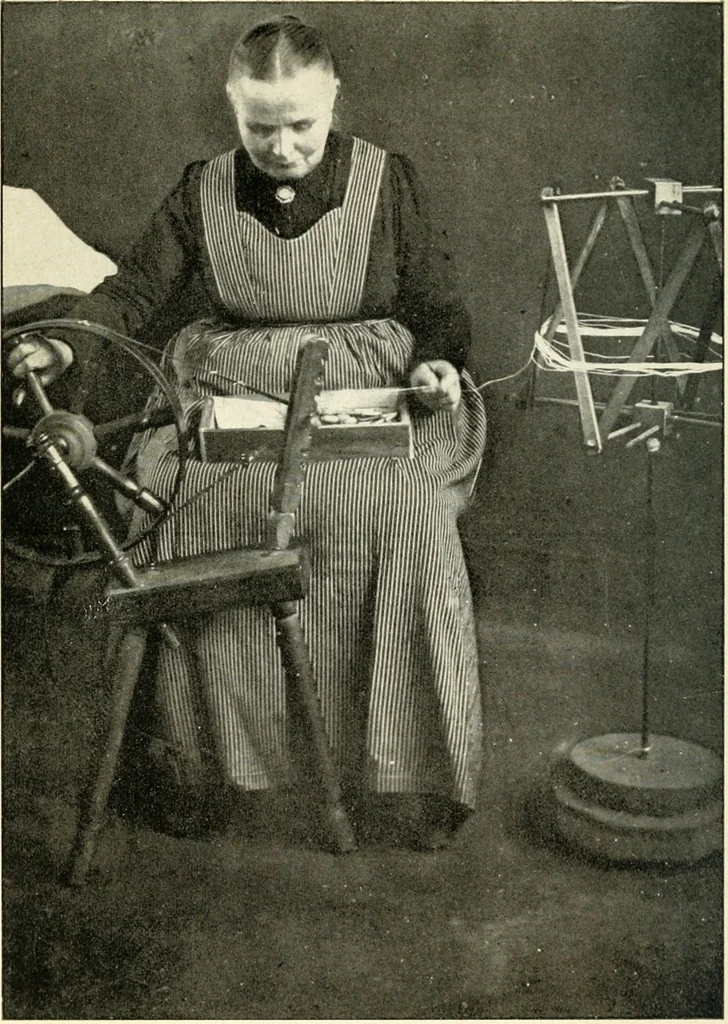An illustration from Bobbins of Belgium; a book of Belgian lace, lace-workers, lace-schools and lace-villages, 1920, leaf 81