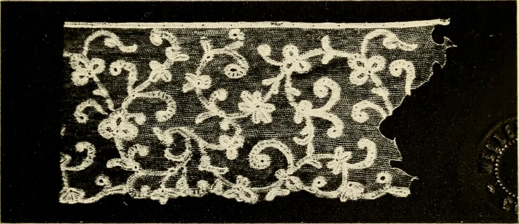 An illustration from Bobbins of Belgium; a book of Belgian lace, lace-workers, lace-schools and lace-villages, 1920, leaf 284