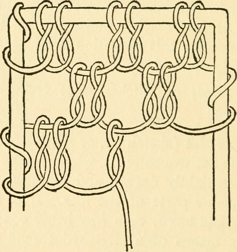 An illustration from Bobbins of Belgium; a book of Belgian lace, lace-workers, lace-schools and lace-villages, 1920, leaf 331