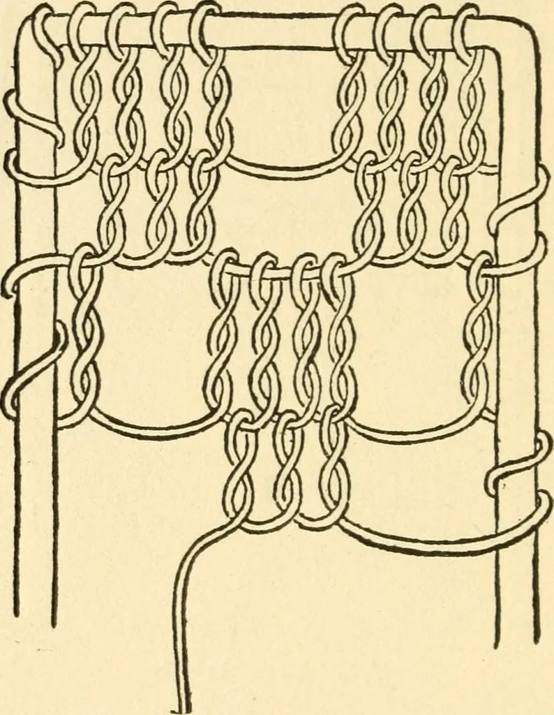 An illustration from Bobbins of Belgium; a book of Belgian lace, lace-workers, lace-schools and lace-villages, 1920, leaf 333