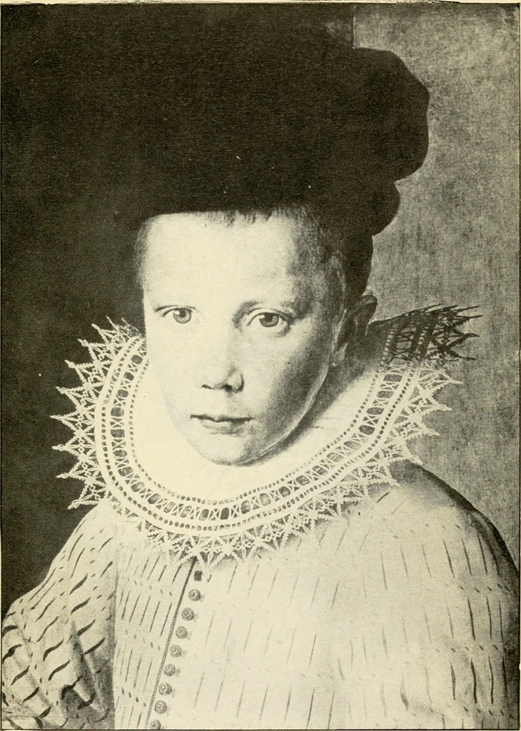An illustration from Bobbins of Belgium; a book of Belgian lace, lace-workers, lace-schools and lace-villages, 1920, leaf 48