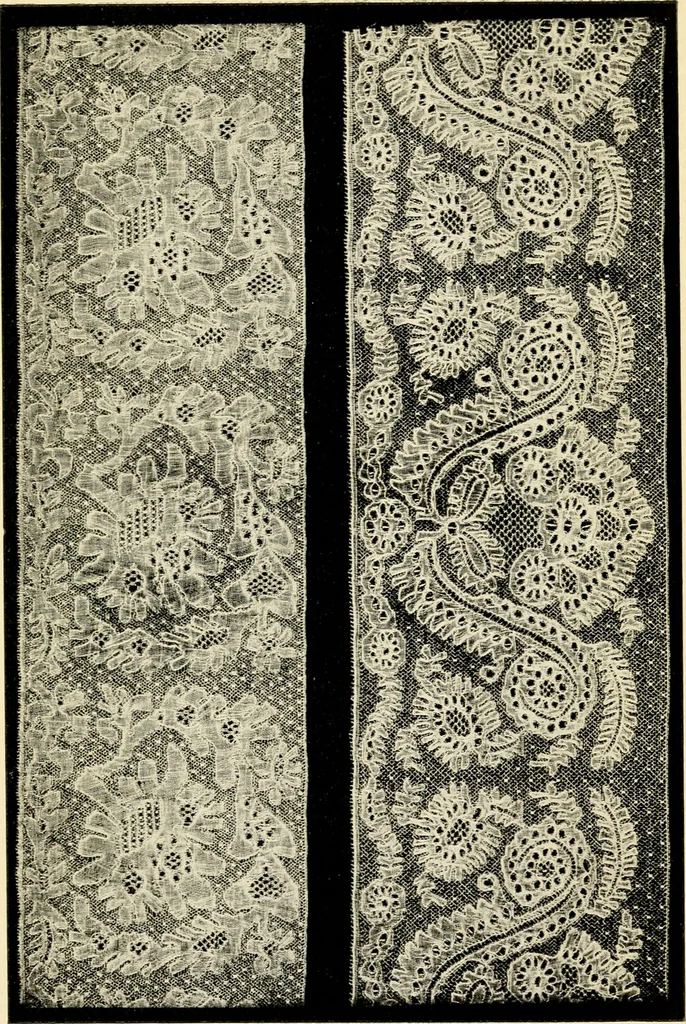An illustration from Bobbins of Belgium; a book of Belgian lace, lace-workers, lace-schools and lace-villages, 1920, leaf 86