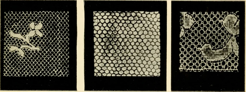 An illustration from Bobbins of Belgium; a book of Belgian lace, lace-workers, lace-schools and lace-villages, 1920, leaf 96