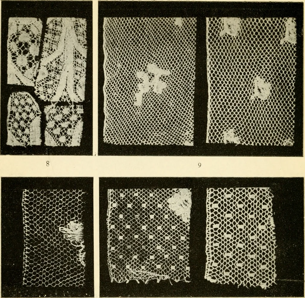 An illustration from Bobbins of Belgium; a book of Belgian lace, lace-workers, lace-schools and lace-villages, 1920, leaf 97