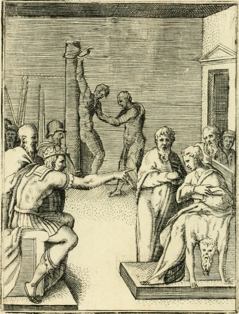 An illustration from Achillis Bocchii Bonon. Symbolicarvm quaestionvm de vniverso genere qvas serio lvdebat libri qvinqve, 1555, leaf 141