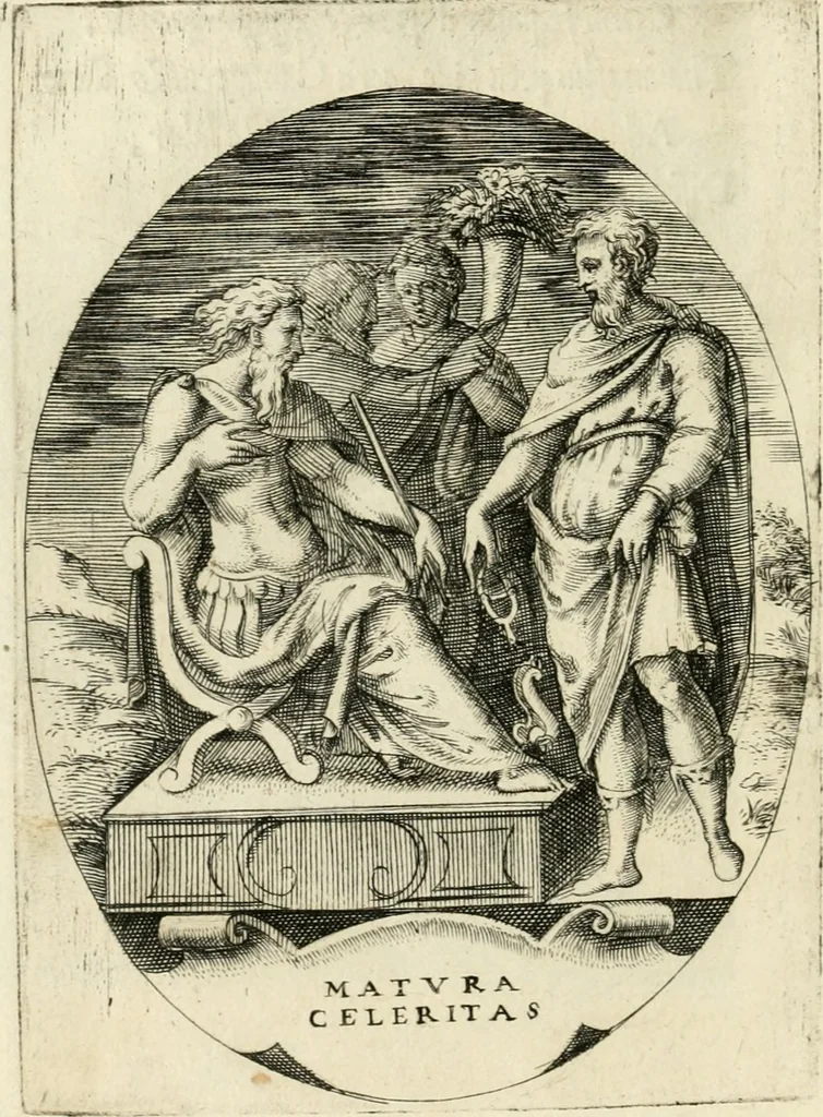 An illustration from Achillis Bocchii Bonon. Symbolicarvm quaestionvm de vniverso genere qvas serio lvdebat libri qvinqve, 1555, leaf 191