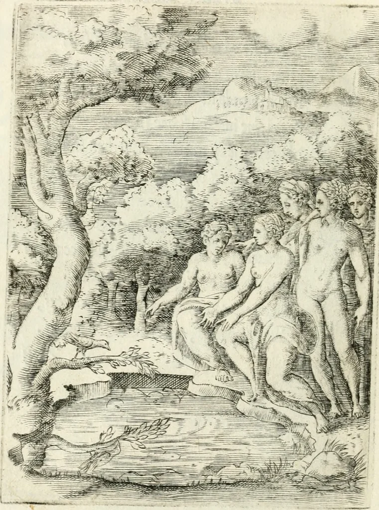 An illustration from Achillis Bocchii Bonon. Symbolicarvm quaestionvm de vniverso genere qvas serio lvdebat libri qvinqve, 1555, leaf 203
