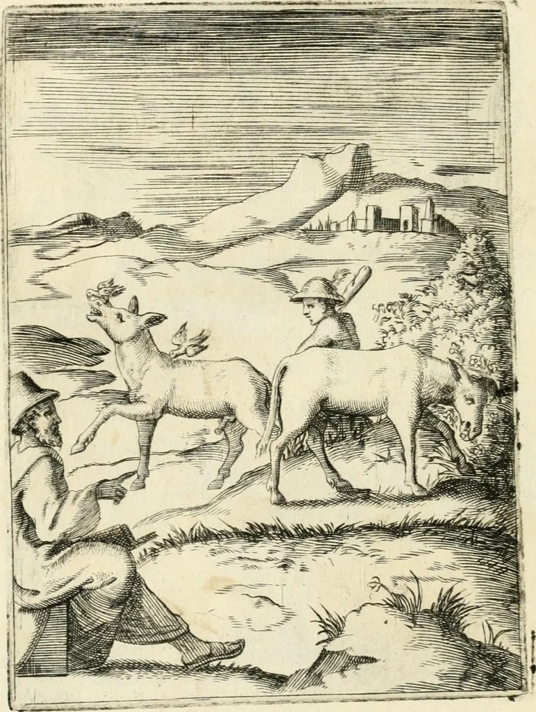 An illustration from Achillis Bocchii Bonon. Symbolicarvm quaestionvm de vniverso genere qvas serio lvdebat libri qvinqve, 1555, leaf 213
