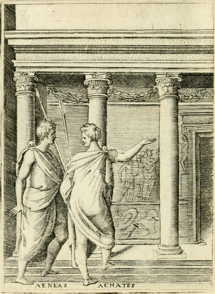 An illustration from Achillis Bocchii Bonon. Symbolicarvm quaestionvm de vniverso genere qvas serio lvdebat libri qvinqve, 1555, leaf 221