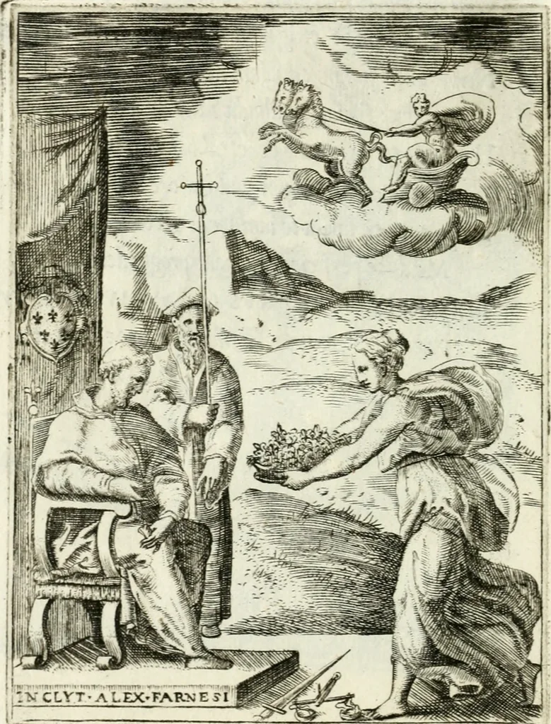 An illustration from Achillis Bocchii Bonon. Symbolicarvm quaestionvm de vniverso genere qvas serio lvdebat libri qvinqve, 1555, leaf 235