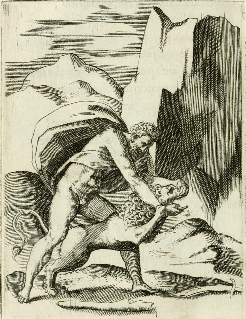 An illustration from Achillis Bocchii Bonon. Symbolicarvm quaestionvm de vniverso genere qvas serio lvdebat libri qvinqve, 1555, leaf 243