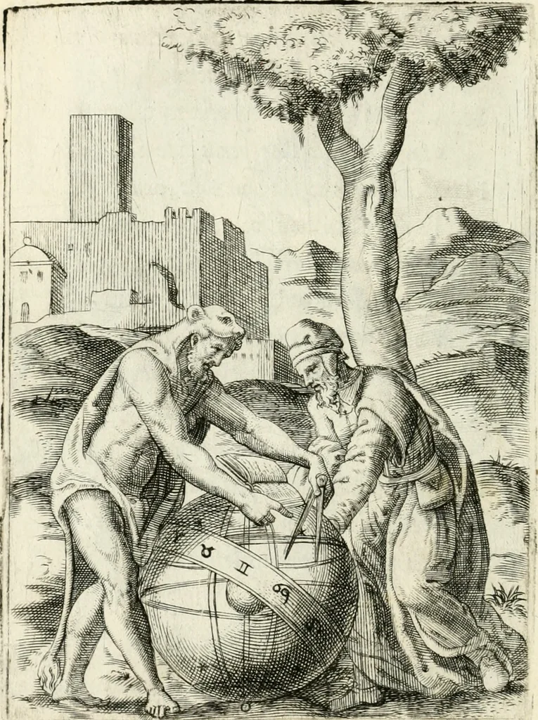 An illustration from Achillis Bocchii Bonon. Symbolicarvm quaestionvm de vniverso genere qvas serio lvdebat libri qvinqve, 1555, leaf 253