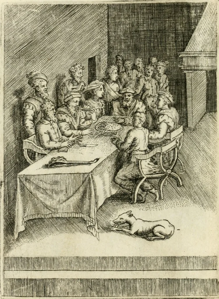 An illustration from Achillis Bocchii Bonon. Symbolicarvm quaestionvm de vniverso genere qvas serio lvdebat libri qvinqve, 1555, leaf 265