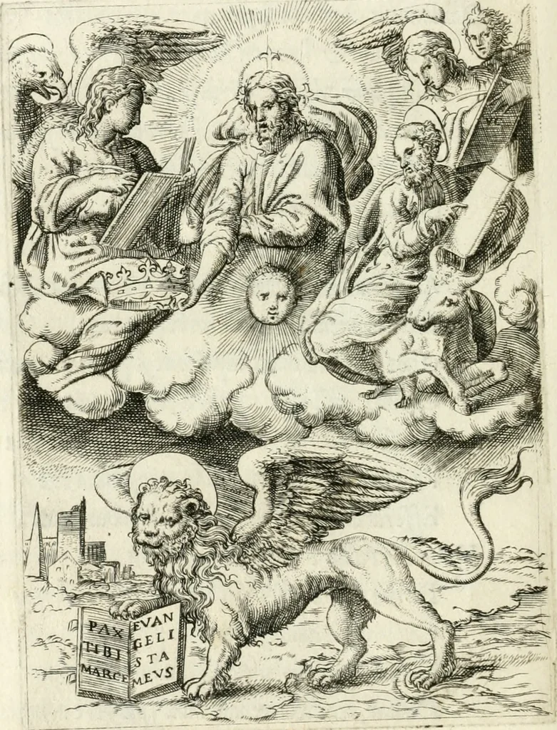 An illustration from Achillis Bocchii Bonon. Symbolicarvm quaestionvm de vniverso genere qvas serio lvdebat libri qvinqve, 1555, leaf 321
