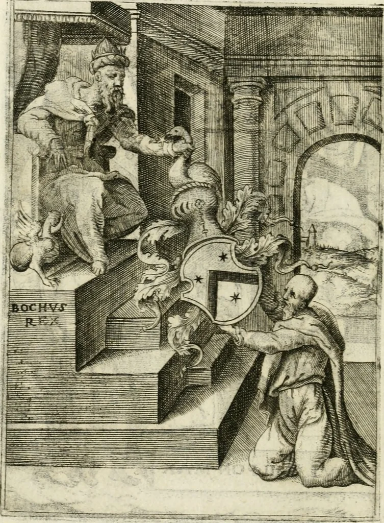 An illustration from Achillis Bocchii Bonon. Symbolicarvm quaestionvm de vniverso genere qvas serio lvdebat libri qvinqve, 1555, leaf 33