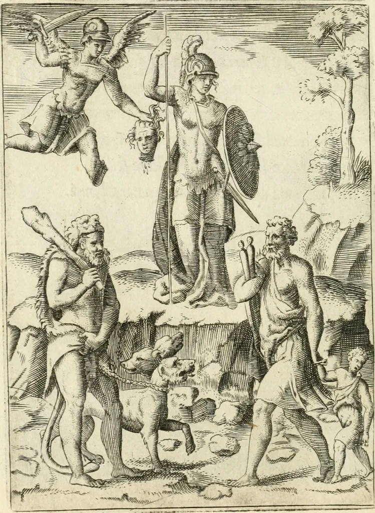 An illustration from Achillis Bocchii Bonon. Symbolicarvm quaestionvm de vniverso genere qvas serio lvdebat libri qvinqve, 1555, leaf 41