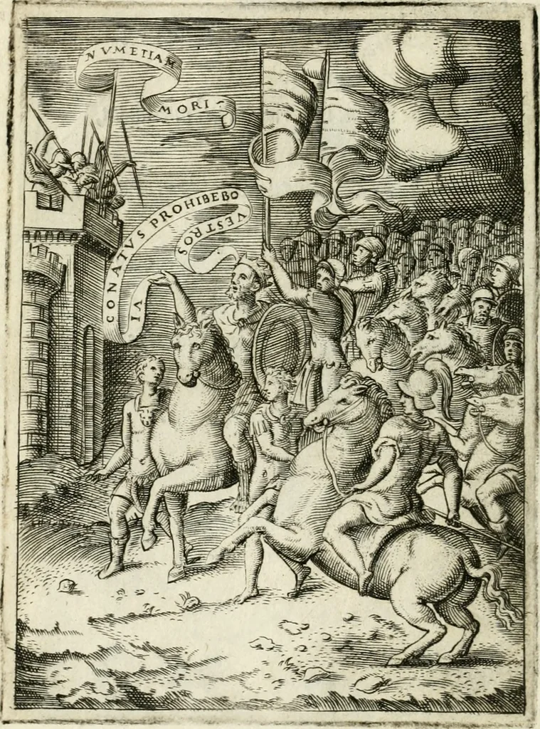 An illustration from Achillis Bocchii Bonon. Symbolicarvm quaestionvm de vniverso genere qvas serio lvdebat libri qvinqve, 1555, leaf 61