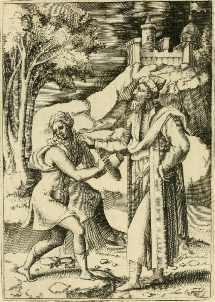 An illustration from Achillis Bocchii Bonon. Symbolicarvm quaestionvm de vniverso genere qvas serio lvdebat libri qvinqve, 1555, leaf 73