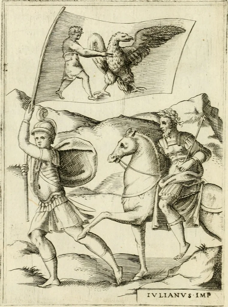 An illustration from Achillis Bocchii Bonon. Symbolicarvm quaestionvm de vniverso genere qvas serio lvdebat libri qvinqve, 1555, leaf 81