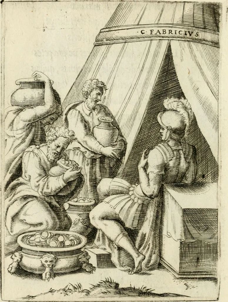 An illustration from Achillis Bocchii Bonon. Symbolicarvm quaestionvm de vniverso genere qvas serio lvdebat libri qvinqve, 1555, leaf 83