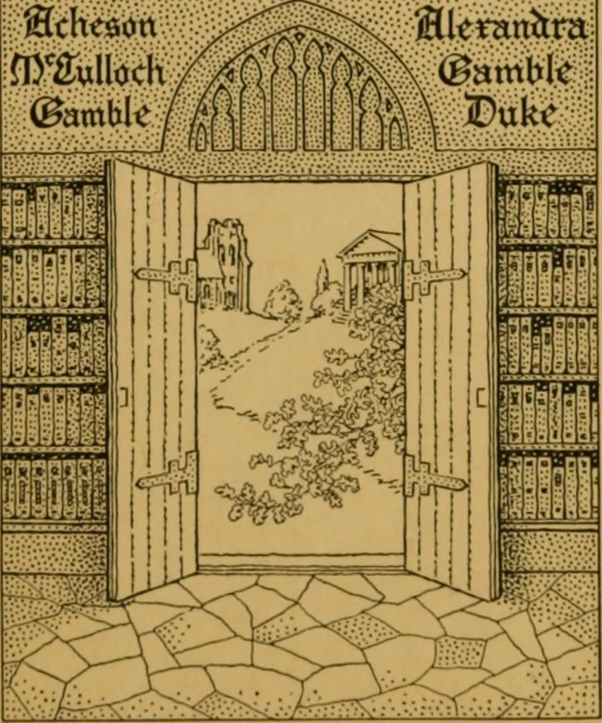 An illustration from Body and mind; a history and a defence of animism, 1920, leaf 1